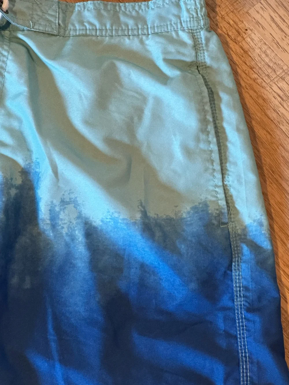 Trunks Surf & Swim Co Blue Ombre Board Shorts Swim Trunks XL